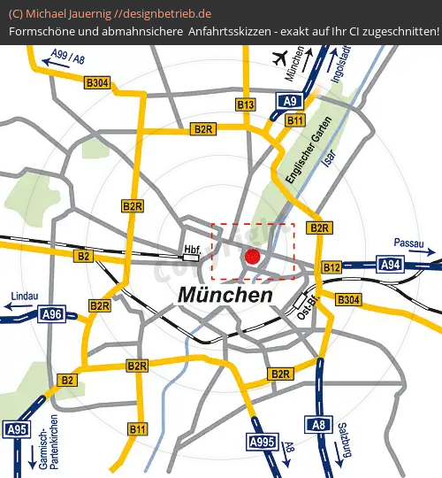 Anfahrtsskizze München (Übersichtskarte) (247)