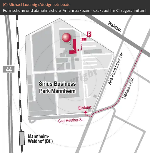 Anfahrtsskizze Mannheim Business Sirius Park (Gebäudeplan) (348)
