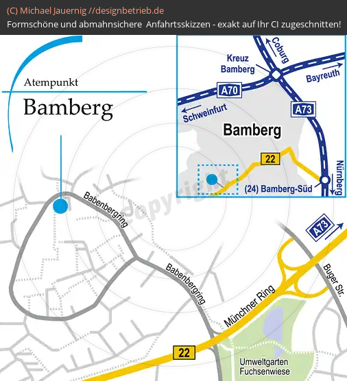 Anfahrtsskizze Bamberg Babenbergring (367)