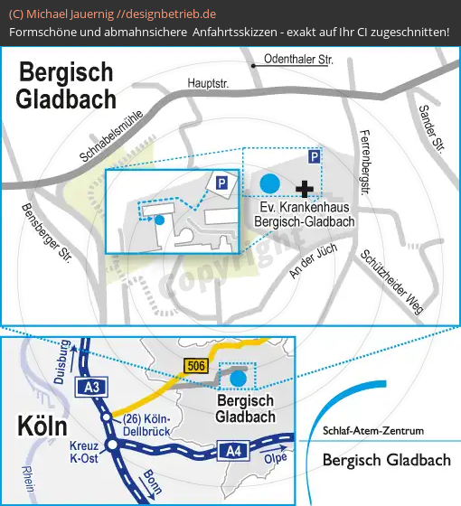 Anfahrtsskizze Bergisch-Gladbach (445)