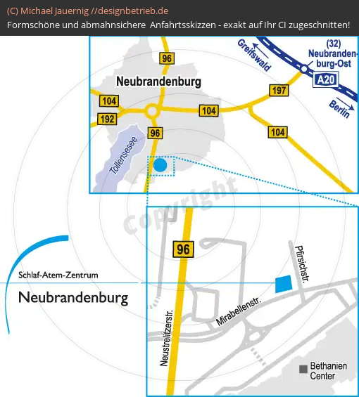 Anfahrtsskizze Neubrandenburg (447)