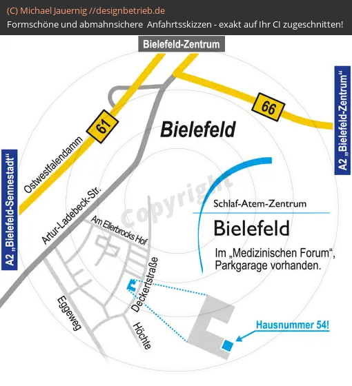 Anfahrtsskizze Bielefeld Deckertstraße (503)