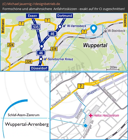 Anfahrtsskizze Wuppertal Varresbeck (641)