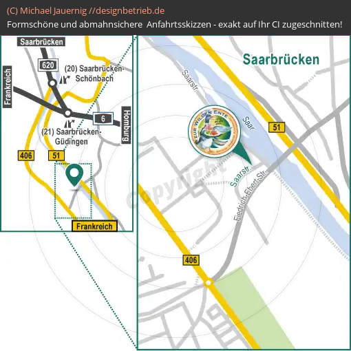 Anfahrtsskizze Saarbrücken (699)