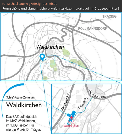 Anfahrtsskizze Waldkirchen Erlenhain (714)