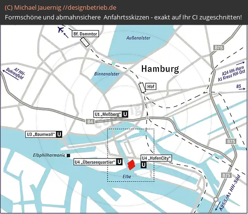 Anfahrtsskizze Hamburg (Übersichtskarte) (777)