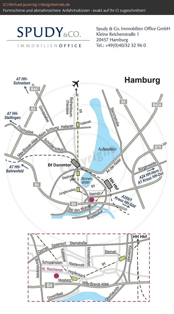Anfahrtsskizzen erstellen / Anfahrtsskizze Hamburg   Spudy Immobilien Office (157)