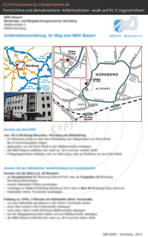 Anfahrtsskizzen erstellen / Anfahrtsskizze Nürnberg   MDK Bayern (265)