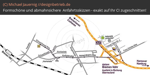 Anfahrtsskizzen erstellen / Anfahrtsskizze Bremen   Kleintierklinik Bremen GmbH (285)