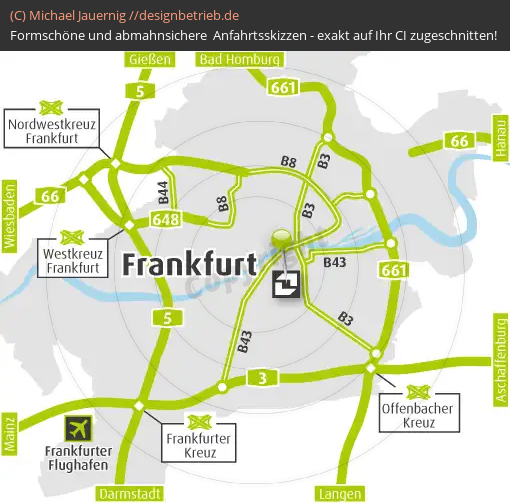 Anfahrtsskizze Frankfurt (Übersichtskarte) (359)