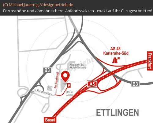 Anfahrtsskizze Ettlingen (574)