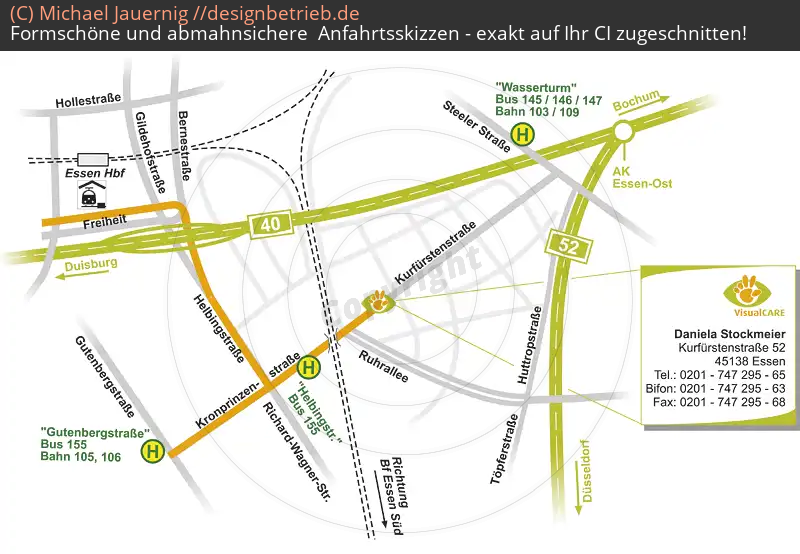 Anfahrtsskizzen erstellen / Anfahrtsskizze Essen Stadtmitte   (visualCARE) (7)