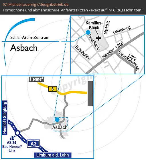 Anfahrtsskizze Asbach Hospitalstraße (747)
