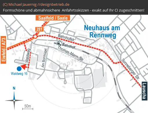 Anfahrtsskizze Neuhaus am Rennweg (800)